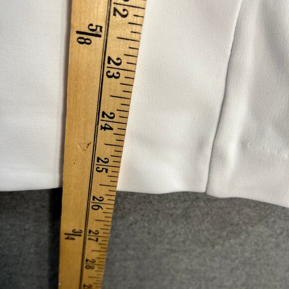 GRAVER Susan Graver LK Fusion 3/4 Sly Cutaway Hem Blazer White Size Medium - Picture 5 of 11